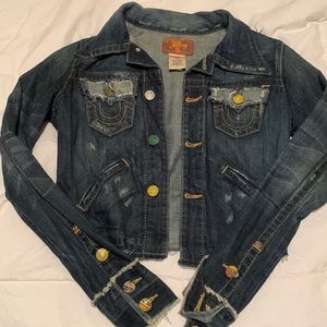 True Religion jean jacket size SMALL